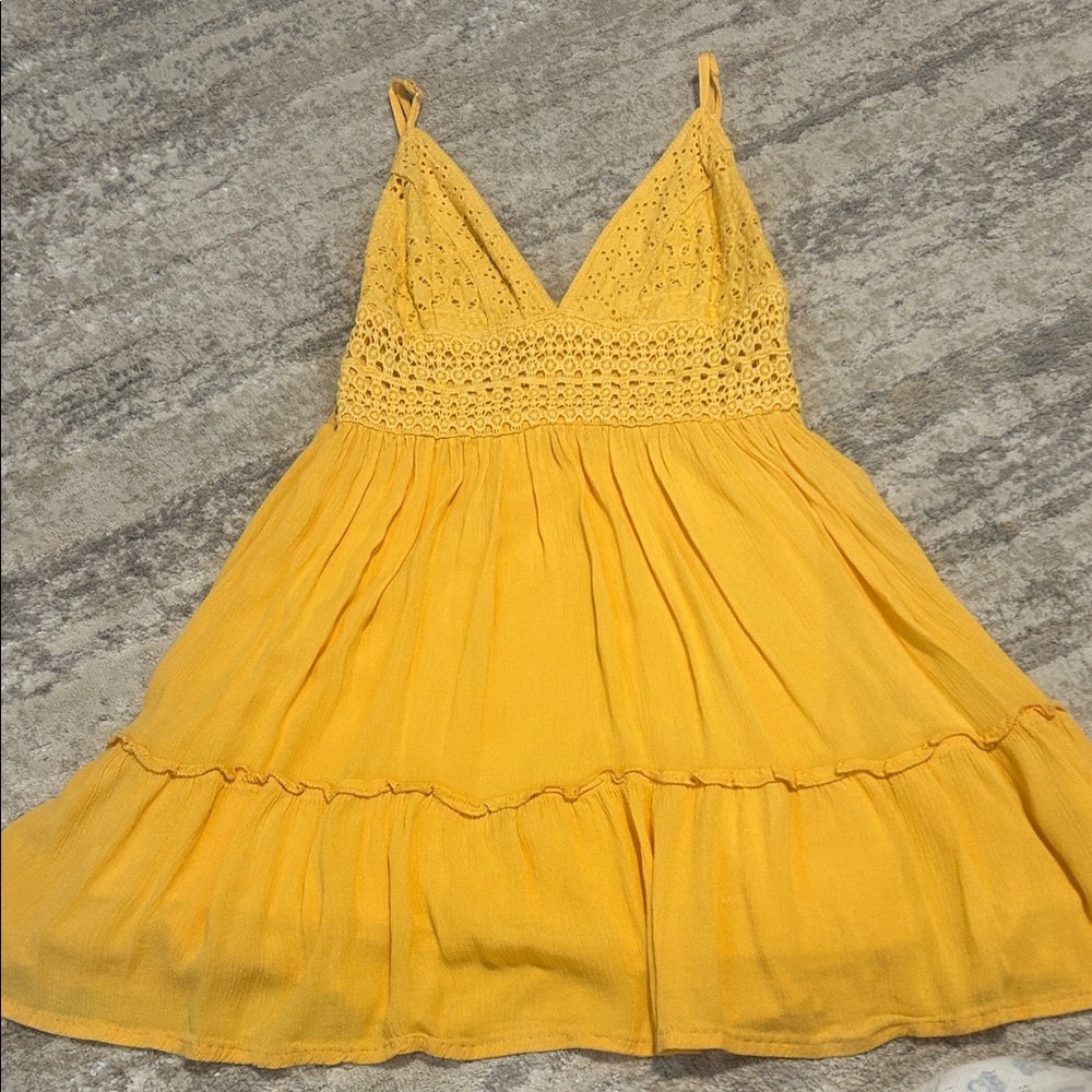 yellow mini dress